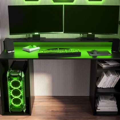 Gamebureau Geek 138cm Zwart