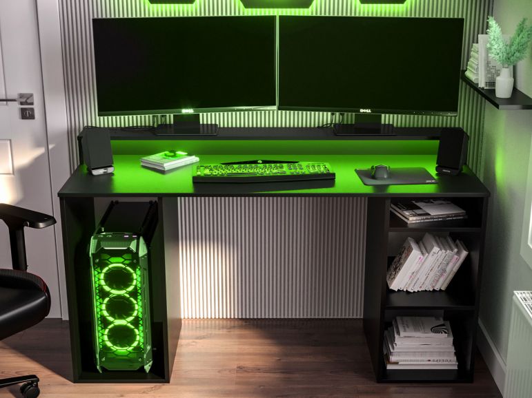 Gamebureau Geek 138cm Zwart
