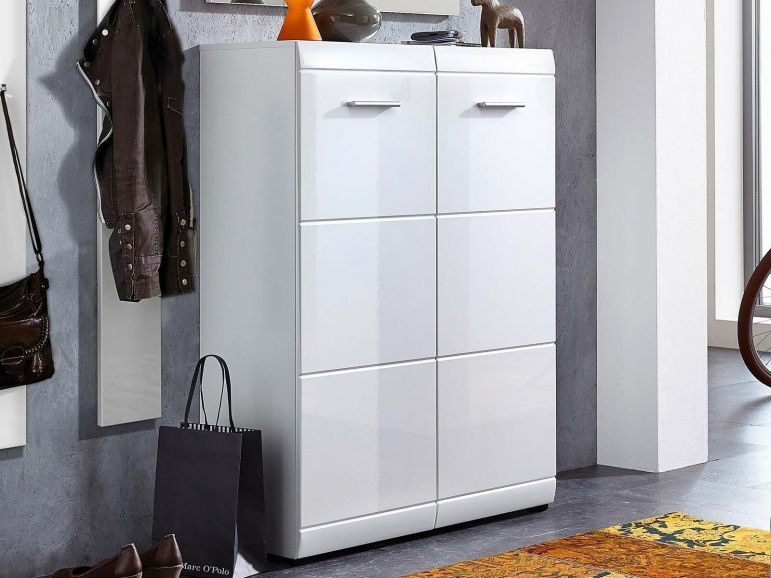 Schoenenmeubel PITTA 2 Deuren Hoogglans Wit
