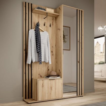 Vestiaire MELODY 2 Deuren Artisan Eik