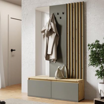 Vestiaire DANIEL Artisan Eik/Grafiet