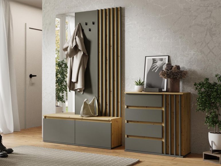 Vestiaire DANIEL Artisan Eik/Grafiet - Afbeelding 2