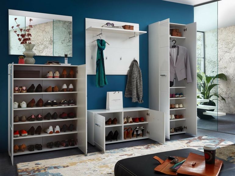 Schoenenmeubel PITTA 2 Deuren Hoogglans Wit - Afbeelding 4