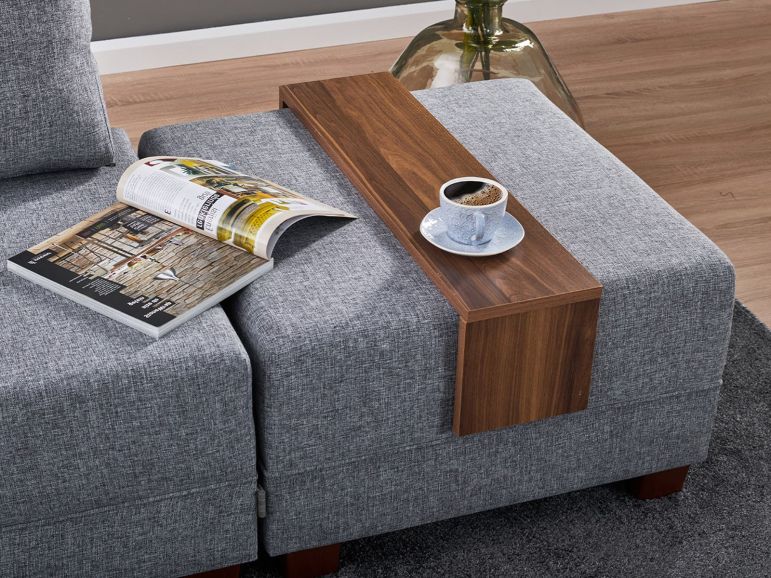 Converteerbare Hoekzetel FLIPPER met Longchair Links Grijs - Afbeelding 5