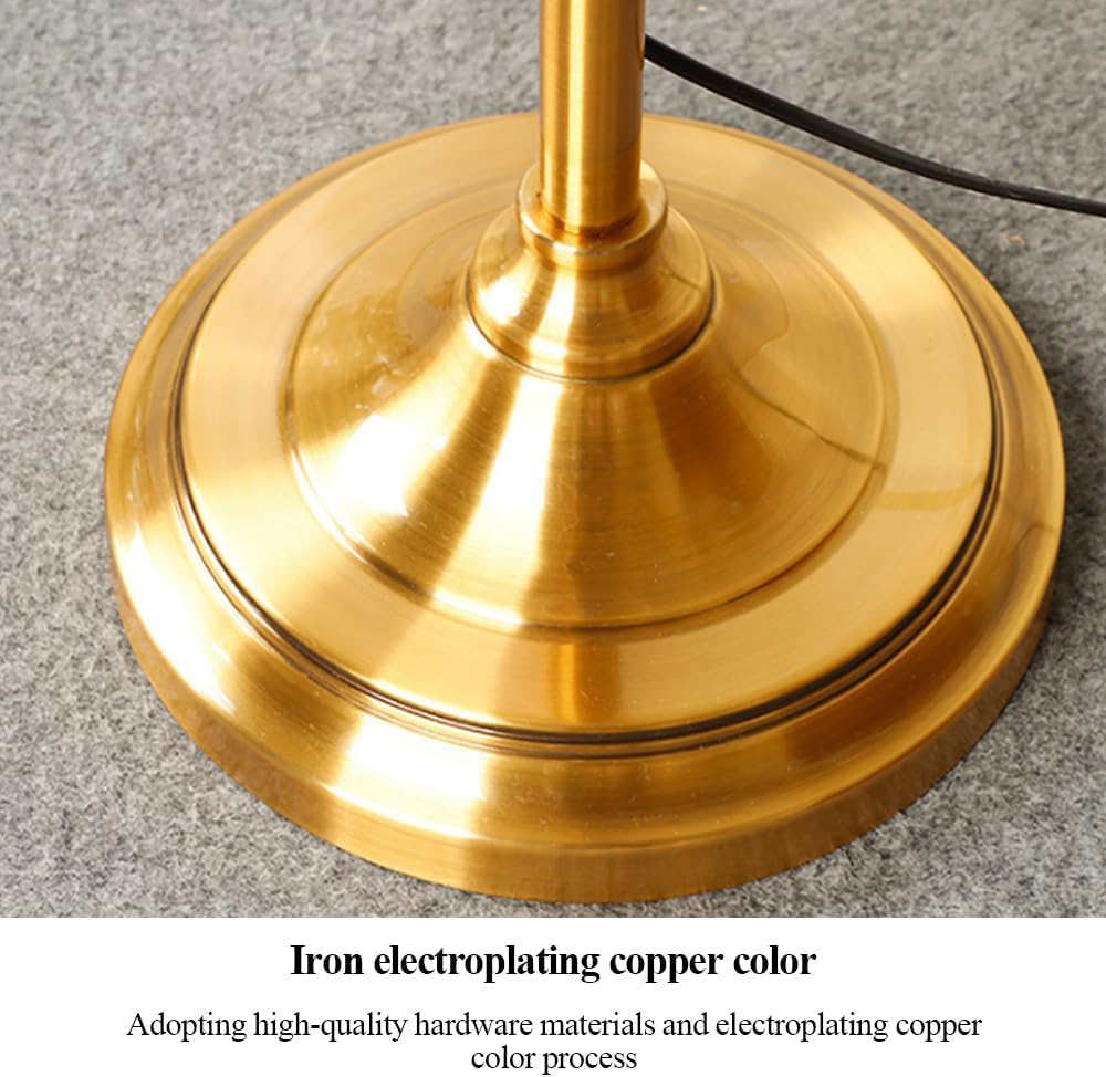 Vloerlamp en Tafellamp Set Klassiek – Groen met Goud - Afbeelding 4