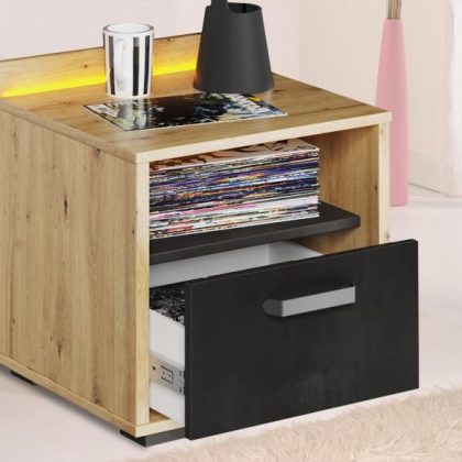 Kindernachtkastje Bic Artisan Eik/Grijs