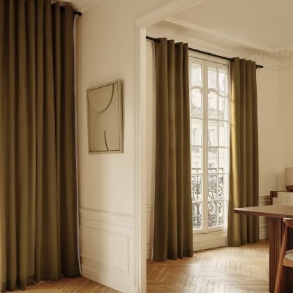 Gordijn Saint-Honoré Chenillefluweel Brons