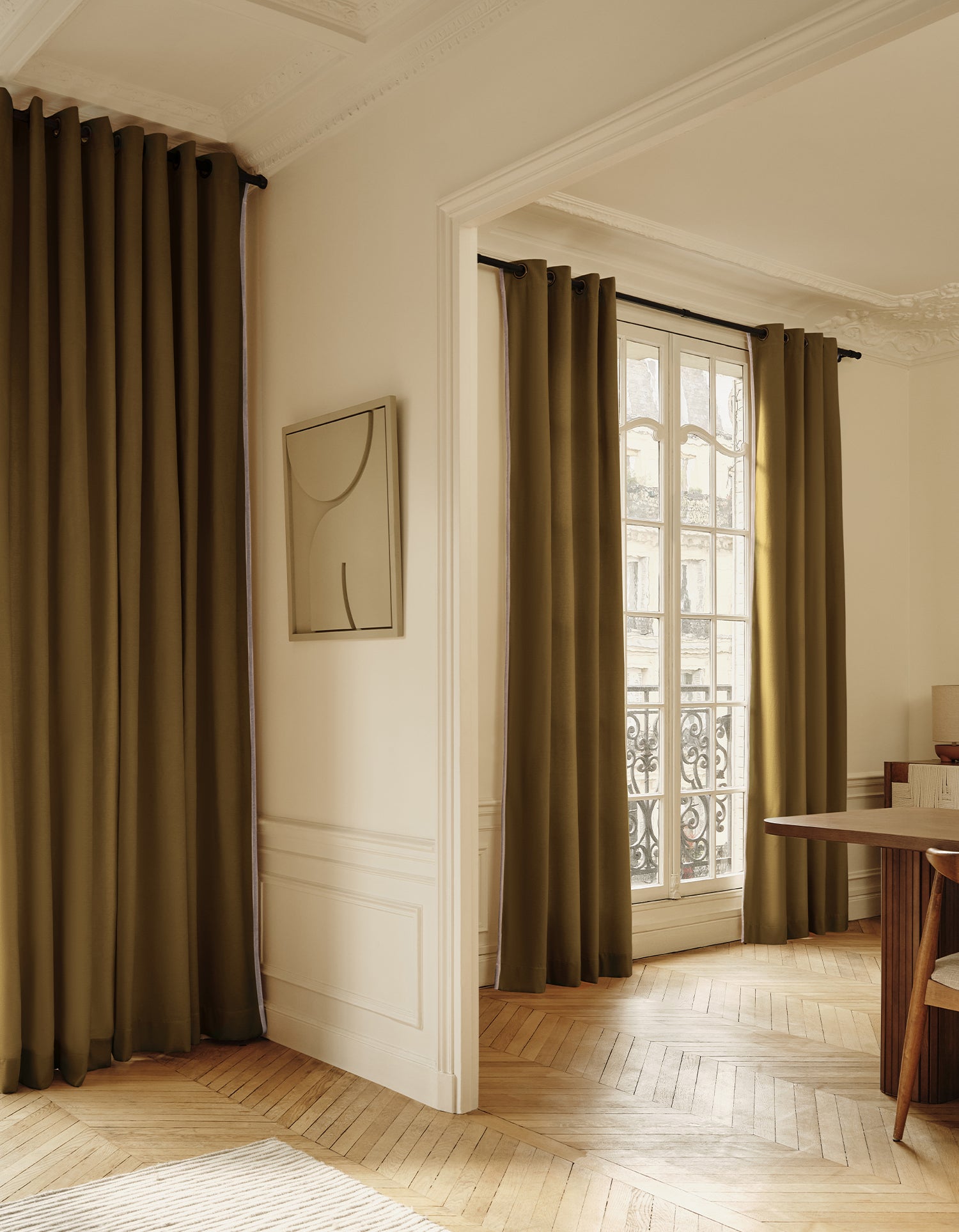 Gordijn Saint-Honoré Chenillefluweel Brons