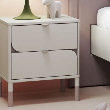 Kindernachtkastje Harmel 2 lades Kasjmier