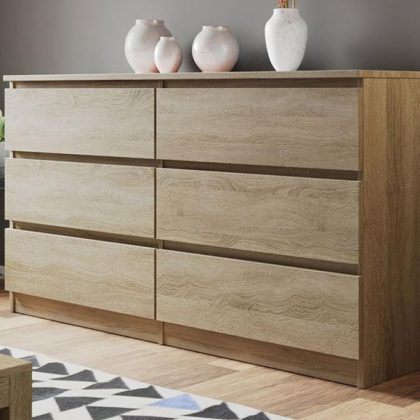 Commode Maliwa 6 lades Sonoma Eik
