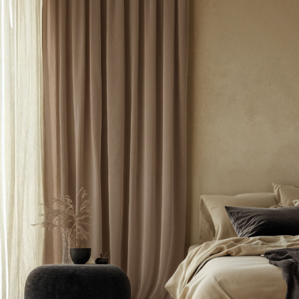 Velvet Gordijn Verduisterend Lichttaupe
