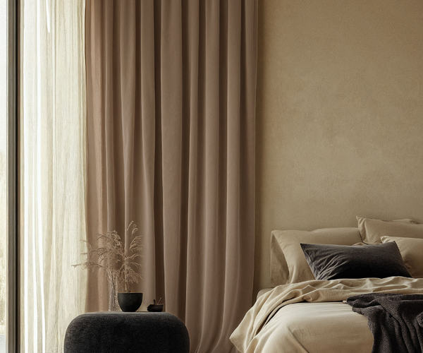 Velvet Gordijn Verduisterend Lichttaupe